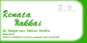renata makkai business card