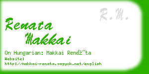 renata makkai business card